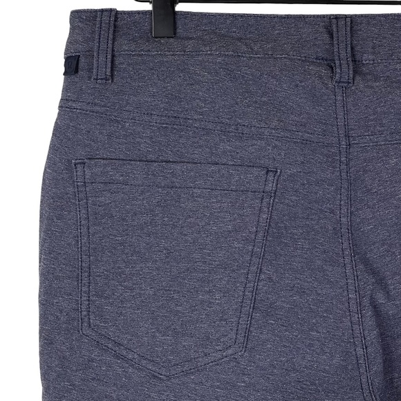 Lululemon ABC Pants Mens 32x32 Slim Tech Canvas Heathered Navy Performance - Picture 6 of 8